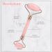 Brookstone Face Skin Care Roller - Dual-Sided Rose Quartz Massager for Anti-Aging & Lymphatic Drainage - Premium Facial Tool in Blush Pink - Buy Online on GoSupps.com