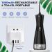 350ML Cordless Water Flosser - Rechargeable Oral Irrigator with 7 Jet Tips & 5 Pressure Modes for Teeth Cleaning | Ideal for Home & Travel (Black & Gray - Buy Online on GoSupps.com