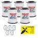 Voss.farming pasture fence band 40mm Classic 8 x 0.16 Niro white pasture fence and electric fence band electric band horse fence horse band pony fence savings set (1000 m)