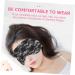 minkissy Lace Flower Eye Mask Breathable Eye Cover Cold Compress Eye Masks Lithe Eye Protector Ice Compress Eye Masks Elastic Eye Cover Sleeping Eye Facial Mask Polyester Sleepy Eyes Travel 22x9x0.8cm Black - Buy Online on GoSupps.com