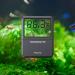 PAIZOO 5S Touch Screen Aquarium Thermometer - Accurate Temperature Sensor for Fish Tanks - Energy-Saving Display - Stick-on Glass Container Thermometer - Black - Buy Online on GoSupps.com