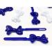 Tara Girls 20pc Cute Self Hinge Plastic Bow Hair Barrettes - Multi Design Sunflower & Navi White | BR-110 - Buy Online on GoSupps.com