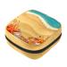 Shells on beach women's napkin storage bag portable period pocket for women teenagers girls menstrual cup pocket breastfeeding insert holder
