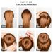 FANDAMEI Hair Donut Bun Maker Set with 20 Invisible Hair Nets, 4 Donut Bun Makers, 5 Elastic Bands, 20 Bobby Pins - Brown - Buy Online on GoSupps.com
