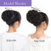 Shop Short Curly Afro Hair Extensions - High Puff Updo Synthetic Coffee Brown 6in | Natural Hair Afro-Dutt - Buy Online on GoSupps.com