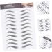 Housoutil Black Makeup 12 Sheets Waterproof Eyebrow Stickers Imitation Eyebrow Sticker Eyebrow Tool Make up 3d Makeup Tools - Buy Online on GoSupps.com