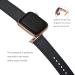 POWER PRIMACY Top Grain Leather Apple Watch Band - Black/Rosegold 38mm/40mm/41mm - Buy Online on GoSupps.com