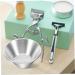 Healeeved Stainless Steel Shaving Shell Razor Accessories | Premium Shaving Shells Cups & Bowls for Men | International Shipping Available - Buy Online on GoSupps.com
