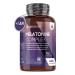 Melatonin 400 Vegan Tablets For +1 Year - Fast Sleep (EFSA) Sleep High Dosed - With Passionflower Chamomile Magnesium & Vitamin B6 - High Bioavailability Without Addiction