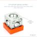 Splenor Tools Steel Square Dapping Doming Die Block - 21 Round Cavities for Jewelry Making - Buy Online on GoSupps.com