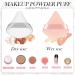Patelai 2 Pcs Reusable Triangle Powder Puff Set | Soft Makeup Sponge with Strap | Ideal for Loose Powder and Foundation | Wet and Dry Application | White Nude - Buy Online on GoSupps.com