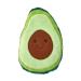 K Collection Heat Pack with Novelty Plush Cover - Avocado Design - Microwavable Plush Clay Beads Heat Bag - Heating Pads Hot Avocado Heat Pack