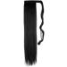 S-noilite 26 Straight Wrap Around Ponytail Clip in Hair Extension - Dark Black - Buy Online on GoSupps.com