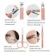 Ikadiya Professional Manicure Set 7pcs - Stylish Pink Stainless Steel Nail Clippers & Pedicure Essentials for Travel - Buy Online on GoSupps.com