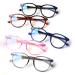 Kerecsen 5 Pack Reading Glasses for Women and Men Large Frame Round Readers Spring Hinges 5 Pack Mix Color 2.25 x
