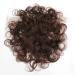Hair part real hair toupet corrugated natural look invisible for women with thinning or white hair 5 x 8 cm 15 cm natural color of natural color