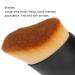 Curved Wine Glass Makeup Brush - Soft Touch Blending Brush for Liquid & Blush - Premium Cosmetics Tool (Brown) | International Shipping - Buy Online on GoSupps.com