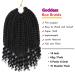 6 Packs Bohemian Box Braids Crochet Hair Curly Ends 10 Inch - Black Women (1B) - Buy Online on GoSupps.com