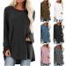 TARIENDY Women's Long Sleeve Ombre Tunic Top - Coffee, XX-Large - Buy Online on GoSupps.com