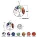 Handcrafted Tree of Life Pendant with Natural Seven Chakra Gemstones - Feng Shui Jewelry for Men & Women - Buy Online on GoSupps.com