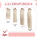 Vlasy Clip in Hair Extensions Human Hair 14 Inch Light Grey# - 7 Piece Seamless Thick Weft Real Hair Clips for Women -70g - Buy Online on GoSupps.com