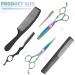 Purplebird Professional Hairdressing Scissors Set - 10-Piece Rainbow Stainless Steel Haircutting Shears for Barbers & Beginners - Buy Online on GoSupps.com