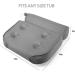 Luxurious Bath Pillow for Neck & Back Support - Soft Mesh Spa Cushion with Strong Suction Cups & Hook - Great Gift for Wife - Grey - Buy Online on GoSupps.com