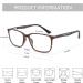 ZENOTTIC Blue Light Blocking Glasses Reading Glasses for Men Square Frame Readers Anti Glare Sport Computer Glasses Tortoise 1.0 x - Buy Online on GoSupps.com