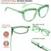 Eyekepper Rhinestone Reading Glasses for Women - Oversize Green Half-Moon Readers +2.75 Diopters - Buy Online on GoSupps.com