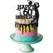 Grad ao Golf 60th Birthday Cake Topper for Man Sports Theme Decoration Funny 60 Year Fabulous and Happy Sixty Party Handmade (Black) - Buy Online on GoSupps.com