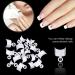 Vetpw 600pcs Round French Nail Tips Set - Acrylic Fake Nails for Women | DIY Nail Art - 12 Sizes (White) - Buy Online on GoSupps.com