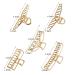 5 Pack Large Gold Cross Claw Hair Clips for Thick Hair - Non-Slip Metal Banana Hair Catch Barrette French Design - Women and Girls Hair Accessories - Buy Online on GoSupps.com