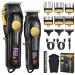 CIICII Mens Hair Clippers and Trimmers Set Professional Cordless Barber Clippers for Hair Cutting Kit (Rechargeable USB Adjustable Beard & Hair Trimmer Haircut Kit) Clippers for Men DIY Home Salon