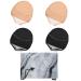 Cosmos 2 Pairs Women's Sheer Toe Cover with Cushion Non-Skid Sole Forefoot Pads with Marble Pattern Drawstring Pouch Bag