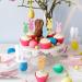 Whaline 60Pcs Easter Cupcake Topper Double-Sided Easter Bunny Cupcake Picks Colorful Rabbit Food Picks for Easter Spring Party Supplies Cake Decorations - Buy Online on GoSupps.com