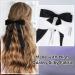 Sweet satin double layered bow long ribbon princess spring clip long ribbon girl hair accessory. - Buy Online on GoSupps.com