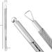 Kimex Nail Gel Polish Remover Tool - Cuticle Pusher + Cuticle Peeler Double-ended Nail Pusher Spoon Tool and Triangle Cuticle Peeler Scraper for Nail Cuticle Clean or Remove Gel Polish Silver - Buy Online on GoSupps.com