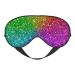 Colorful Glitter Print Sleep Eye Mask Blindfold with Elastic Strap Headband Soft Eye Cover Eyeshade for Night Sleeping Travel