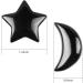 Artistone Black Obsidan Moon Star Shaped Worry Stones Healing Crystal Set Natural Gem Crystal and Healing Pocket Stone for Reiking Home Office Decor DIY Jewelry Making(Gift Box) Black Obsidian - Buy Online on GoSupps.com