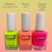 Color Club Neon Warm Nail Polish Set - Salon Quality Gel Manicure Set for Vibrant Nail Art - 3 Piece Soak Off UV Gel Polish Kit - Buy Online on GoSupps.com