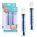Baby Nose Syringe  Nasal Syringe for Baby Nose Sucker for Toddlers Kids-10ml Professional Syringe Nasal Irrigator for Safe  Thorough and Quick Nasal Cleansing (2pcs Blue) S 2.0