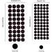 200+ Black Adhesive Felt Circles for Halloween DIY Projects - Professional Craft Finishing - 0.5 and 0.75 Inch - 200Pcs - Buy Online on GoSupps.com