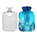 KCL Deci hot water bottle with cover winter snowflake Christmas 2l hot water bottle hot water bag for menstrual cramps neck and shoulder pain handwheel warmer
