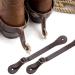Saintrygo Leather Spur Straps - Adjustable Boot Straps for Western Men and Women - Single Ply, 9.8 Inches - Buy Online on GoSupps.com