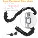 High-Security Bicycle Lock with Key - 100cm Motorcycle Chain Lock - 360 Rotatable for E-Scooter E-Bike and Children's Bikes - Durable Black Design - Buy Online on GoSupps.com