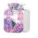 Summer Hydrangeas BAP Free Hot Water Bottle with Cover 2L Hot Water Bag for Pain Relief from Cramps