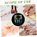 DRESSOOS Nail Art Brush Cup Glass Nail Cup Manicure Art Dish Dappen Dish Bowl Liquid Powder Container Glass Dappen Cup Nail Polish Remover Dish Thicken Crystal Glass Manicure Tools 5.70X5.40X5.40CM As Shown - Buy Online on GoSupps.com