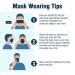 WeCare Disposable Face Mask - 50 Pack, Assorted Ocean Tone Solid Color Print Masks - 3 Ply Ocean Tones - Buy Online on GoSupps.com