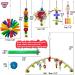 Duckiimo 15PCS Bird Parakeet Toy Set - Chewing Hanging Toy with Bells, Colorful Beads, Swinger Bungee - For Parakeets, Cockatiels, Budgies, Lovebirds - Buy Online on GoSupps.com
