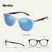 Buy OPULIZE Met Large Comfortable Reading Glasses | Clear Black Arms & Blue Mirrored Lens | UV400 Sun Readers for Men & Women +3.00 Diopters - Buy Online on GoSupps.com
